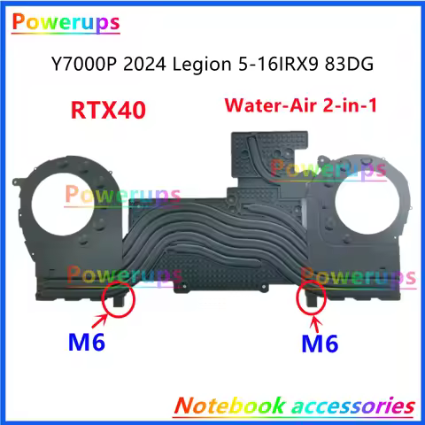 DIY Customized Water/Air 2-in-1 CPU Cooler Heatsink Radiator For Lenovo Y7000P 2024 Legion 5 16IRX9 