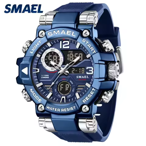SMAEL 8110 Watches Shockproof Sports Men Electrionic Sports Watches Men LED Watches New 50m Waterpro
