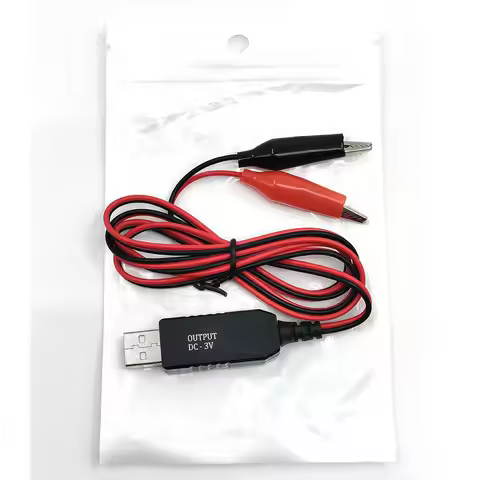 USB 5V to 3V Clip Cable Power Adapter Cord AA AAA LR3 LR6 Battery Eliminator Converter For Games Rem