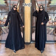 Abaya Gamis Hitam Turkey Dress Maxi Arab Saudi Bordir Turki Dubai