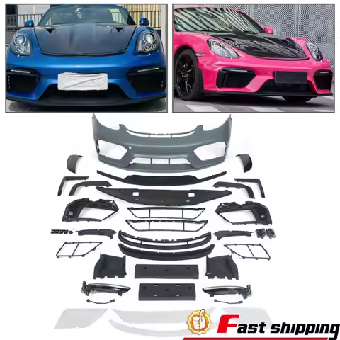 For 2013-16 PORSCHE 981 Cayman BOXSTER & S GTS Front Bumper Kit W/DRL Fog Lights