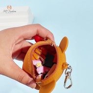 { MY Fashion }   1Pcs Anime Coin Pouch Earphone Storage Bags Fashion Pendant Kawaii Rilakkuma Silico
