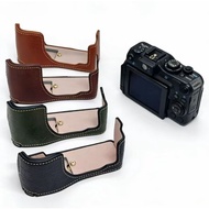 G12 Camera Bag PU Leather Half Body Case For Canon Powershot G11 G12 Bottom Cover