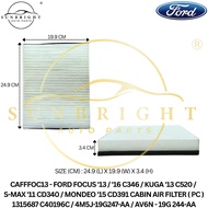 FORD FOCUS '13/ KUGA '13 C520/MONDEO '15 CD391 CABIN AIR FILTER (PC) 1315687 C40196C /4M5J-19G247-AA