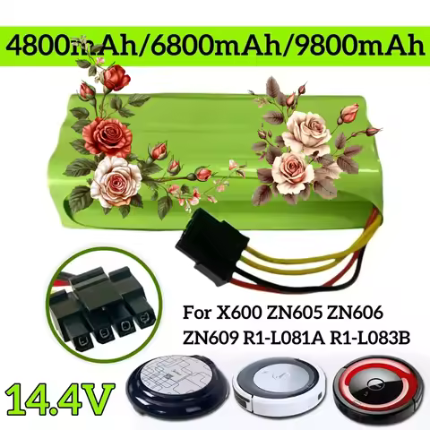 14.4V 4800mAh 6800mAh 9800mAh Robot Battery for Ursus Trotter UT-EXCELLENZA Robotica Vacuum Cleaner
