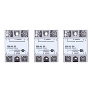 Single Phase Solid State Relay DC-DC SSR-40DD 40A DC3-32V DC5-60V สีขาว + เงิน