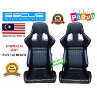 SSCUS SPORT SEAT EVO 320 BLACK / BRIDE / RECARO / SPACO / WIRA WAJA SATRIA PERSONA MYVI VIVA ALZA BL