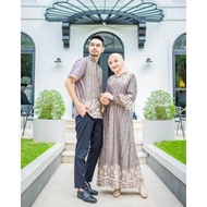 Baju Gamis Couple Maxmara Pesta Mewah Remaja Wanita Fashion Muslimah