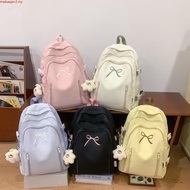 School bag girl Coquette backpack student High School Student bagpack pink  書包中學生女 beg sekolah perem