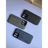 [LEATHER CASE] Case Iphone 15 Pro Max | Sheepskin Texture Case | Iphone15 Pro Max Casing | Premium C