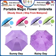 [Happy Kids] Portable Umbrella Magic Sakura Umbrella UV Protection Foldable Umbrella 防紫外线雨伞 Payung L