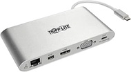 Tripp Lite USB 3.1 Gen 1 USB-C Docking Station w/USB-A, HDMI, VGA, mDP, Gigabit Ethernet, Mem Card, 