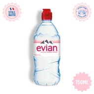 evian Natural Mineral Water Sports Cap (750ml)