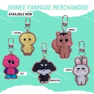 🩵 K-pop SHINee Fanmade Merchandise Keychain / Onew / Key / Taemin / Jonghyun / Minho 🩵
