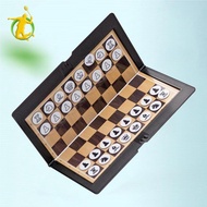 [Asiyy] Foldable Mini Chess Set Portable Wallet Pocket Chess for Camping