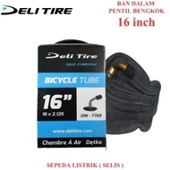 ELECTRIC BIKE INNER TYRE 16 X 2.125 BENDED VALVE