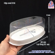 [HCM] 50c Hộp nhựa oval trắng H12 đựng bánh bông lan hình oval - hộp nhựa hình elip - Hộp nhựa hình 