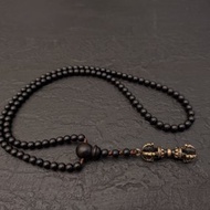 金剛念珠項鍊108顆念珠天然椰殼木金剛吊墜