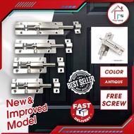 4" 5" 6" 8" STAINLESS STEEL DOOR LOCK LATCH TOWER BOLT DOOR LOCK LATCH LOCK / SELAK PINTU