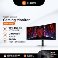 Xiaomi Curved Gaming Monitor G34WQi | 34 WQHD Display| 180Hz Refresh Rate | FreeSync Premium | 1ms F