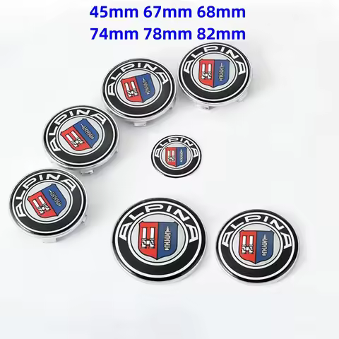 45mm 67mm 68mm 74mm 78mm 82mm Car Stickers Steering Wheel Logo Front Hood Bonnet Rear Trunk Emblem H