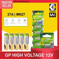 12V GP High Voltage Alkaline Battery 27A MN27 Long Lasting High Perfomance / Bateri Alkali