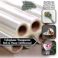 [SG] Big Roll 50m Transparent Cellophane Roll OPP Plastic | Hamper Wrap Gift Wrapping Bouquets Flowe