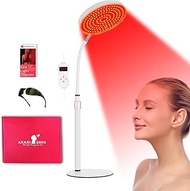 Akarishin Red Light Therapy Lamp for Face- Facial and Body Treatment with Adjustable Height Stand, 1