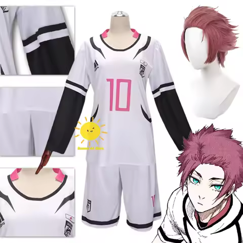 Anime Itoshi Sae Cosplay Blue Cosplay Costumes Lock Football Jersey Suits Itoshi Sae Wig Halloween C