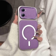 ABCH Case For OPPO A36 4G A76 4G A96 4G High-End Leather Magnetic Phone Case Aesthetic Design TPU So