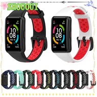 SHOUOUI Strap Soft Two-Color Breathable Replacement for Huawei Band 6 Honor Band 6