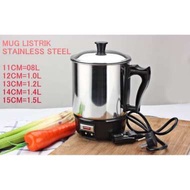 Mug listrik Gelas Masak/Electric Heating Cup 12-15cm/Teko Elektrik