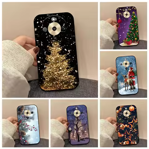 For Honor X9d X70 X9a X9b X9c X6C X5C Plus Case Christmas Painted Soft TPU Silicone Cover For Honor 