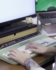 actto復古打字機鍵盤/ 數字款/ 橄欖綠
