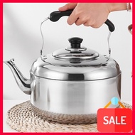 Kettle Stainless Steel 3L 4L Gas Stove Induction Cooker Boiler Boil Hot Water Cerek Logam Masak Air 