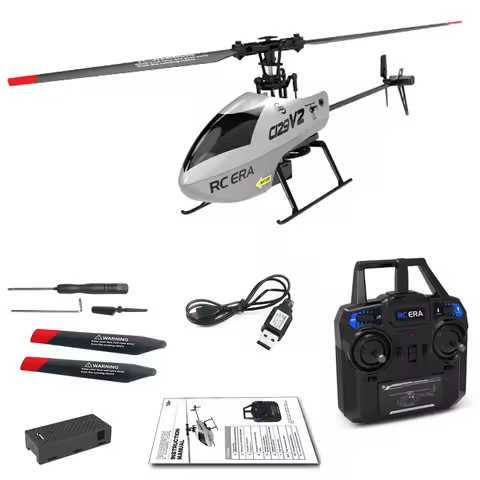 RC ERA C129 V2 One Click 3D Flip RC Helicopter 4ch Stable Flight Remote Control Drone Airplane Hobby