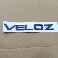 Emblem Logo Tulisan Stiker Tempelan Kap Mesin Mobil Toyota Avanza Veloz Warna Hitam