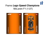 Haydecor Frame A4 Poster Lego Mc Laren F1 Speed Wall Display Room Wall Decoration Wall Art
