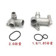 Aluminium Thermostat Housing Coolant Hose Outlet Flange Connector for VW PASSAT B5 1997-2005 Superb 