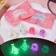 1Pc Creative Pink Candy Shape Luminous Simulation Animal Model Blind Box Toys Kawaii Mini Animals Figures Guess Blind Bag Kids Gifts