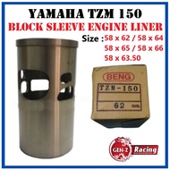 Yamaha TZM (62mm/63.5mm/64mm/65mm/66mm) Cylinder Block Sleeve Engine Liner Cylinder Liner Sleeve Tuk