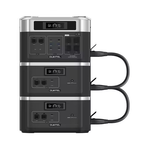 OUKITEL BP2000 Expandable Home 2048Wh Lifepo4 Battery Backup 2200W 4000W Portable Power Station Sola