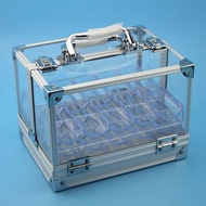 Weichi Texas Holdem กล่องชิปโป๊กเกอร์ Double Open โปร่งใส 600 ชิ้นชิปกรณีชิป Rack In Stock