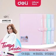 [DELI X AGNEZ MO] Deli Expanding File / Document Bag / Harmonica Folder A4 8 Slots CF698