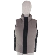 成色極佳 ▼ MONCLER 2021 LYTHRUM logo顏色雙拉鍊羽絨背心，灰色和黑色。正品女款。