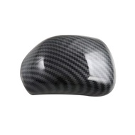 Car Center Console Gear Head Shift Knob Cover Interior Accessories for Triton / L200 2024 Carbon Fib