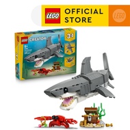 LEGO Creator 3 in 1 31381 Fierce Shark with a Treasure Chest (379 Pieces) Building Blocks Kids Toy