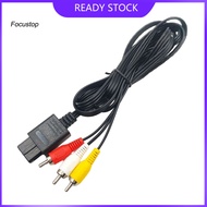 FOCUS Av Cable with Game Console Input Av Cable for Lcd Led Tv High Definition Av Cable for N64/game Cube/super Nintendo Enhance Gaming Experience with Hd Tvs for Southeast