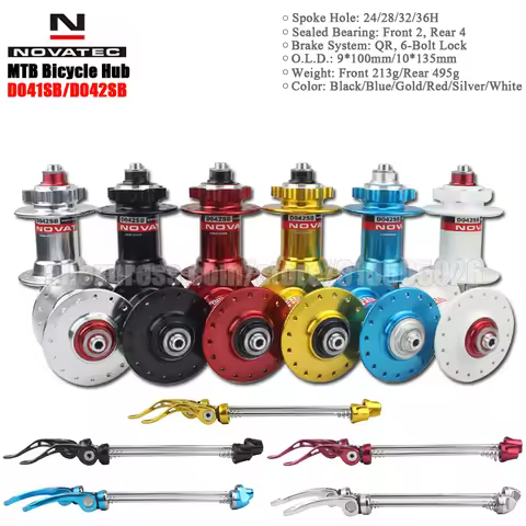 Novatec Hub D041SB D042SB Disc Brake Mountain Bike Hub 9*100mm/10*135mm MTB Bicycle Hubs 28 32 36 Ho