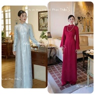 High Quality Brocade Silk Ao Dai – Luxurious & Exquisite-ad08